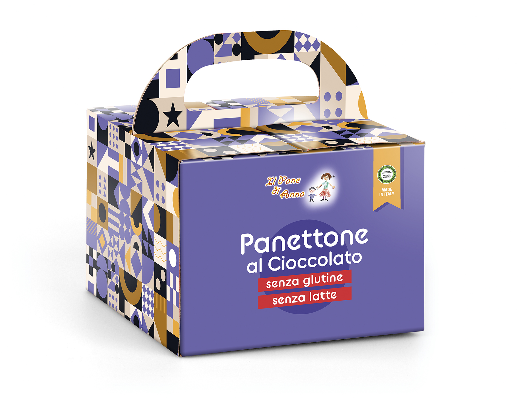Il pane di Anna - Vánoční Panettone s kousky čokolády bez lepku a mléka 250 g