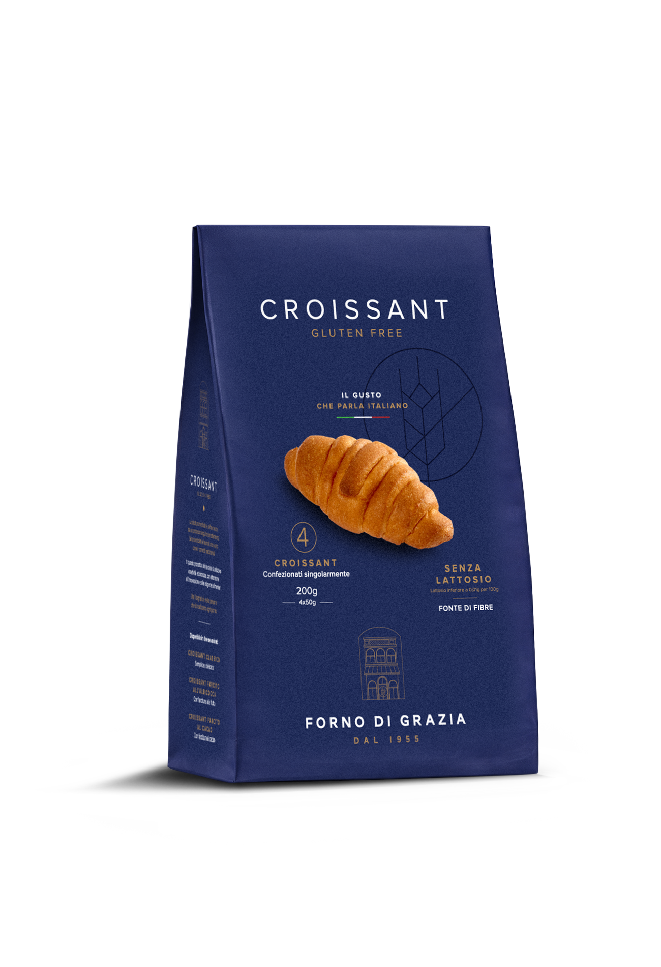FORNO DI GRAZIA - Croissanty bez lepku a laktózy 200 g (4 x 50 g)